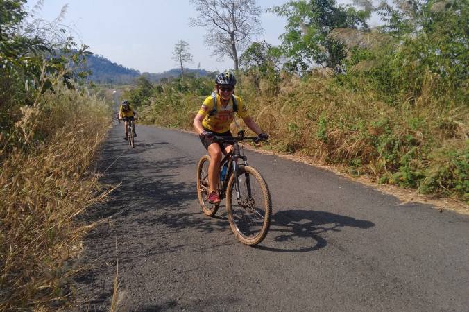 cycling Mekong rural roads
