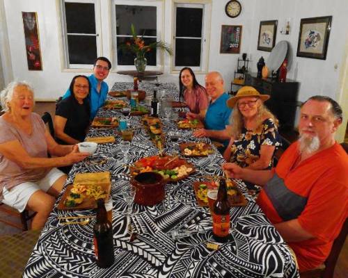 Pedalers group at private dinner