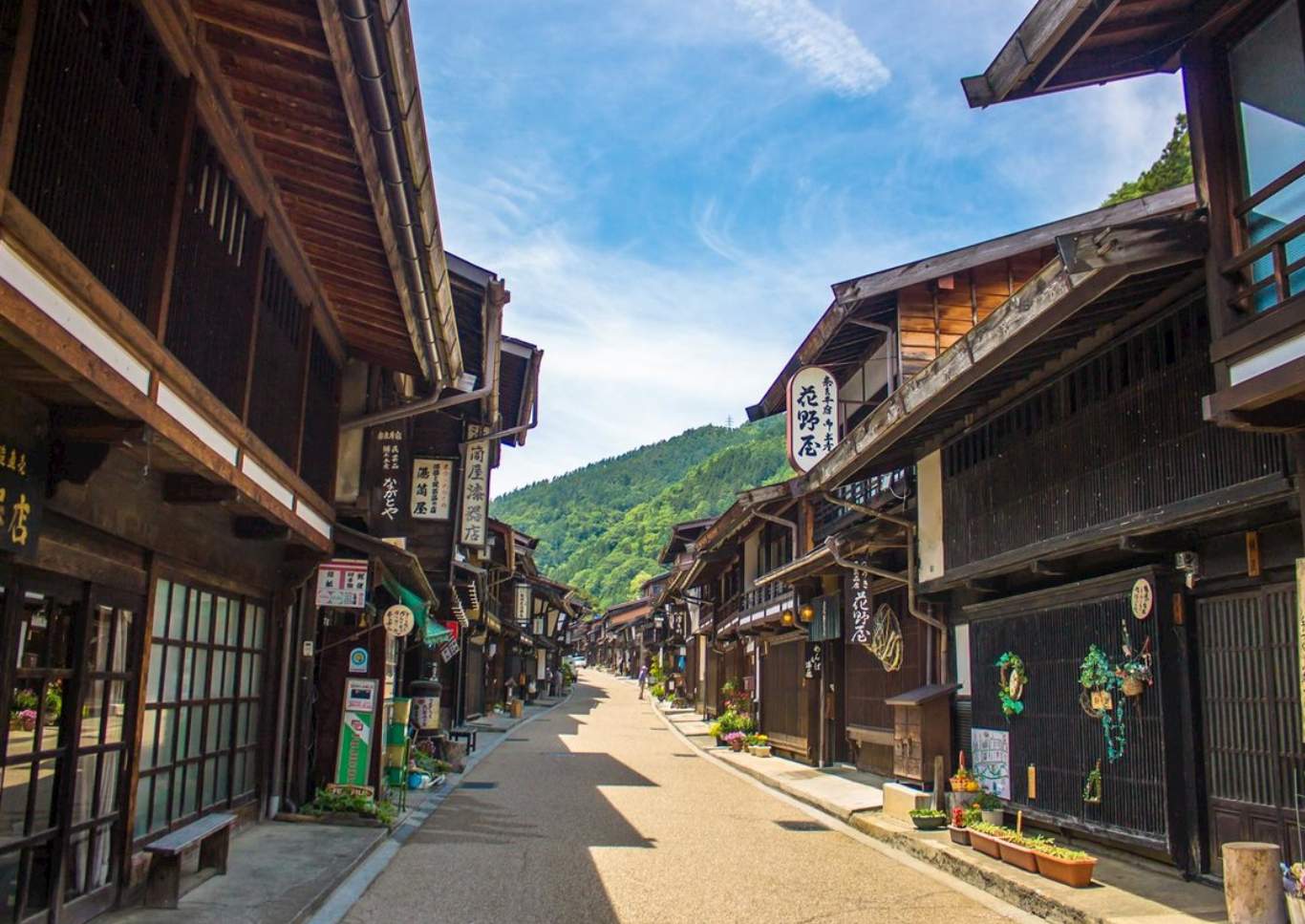 main street of historic Narai village